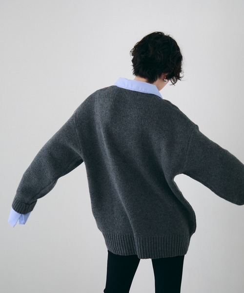 Trish（トリッシュ）の「シャツドッキングプルオーバー（シャツ/ブラウス・レディース・チャコールグレー/ブラウン/ベージュ・MEDIUM）」の22枚目の写真