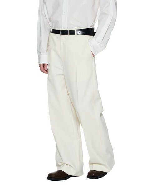 THE BALLON（ザバロン）の「REFINED WIDE PANTS - CREAM（スラックス・メンズ・アイボリー・MEDIUM/LARGE）」の2枚目の写真