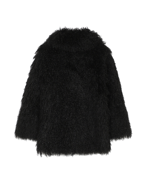 THREE TO EIGHTY(スリートゥエイティー)の「FLUFFY FAUX-FUR JACKET BLACK(ムートンコート・レディース・その他・FREE)」の3枚目の写真