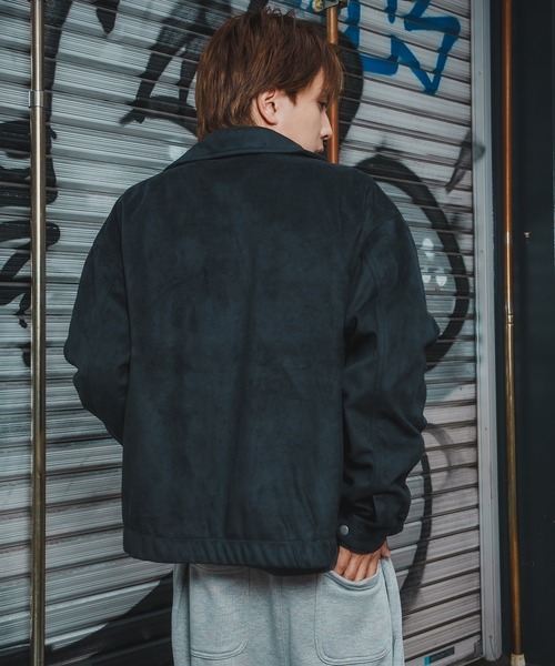 improves(インプローブス)の「スエード スイングトップジャケット(ライダースジャケット・メンズ・ブラック/ベージュ・X-LARGE/LARGE/MEDIUM)」の4枚目の写真