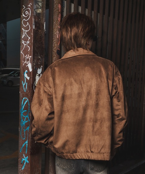 improves(インプローブス)の「スエード スイングトップジャケット(ライダースジャケット・メンズ・ブラック/ベージュ・X-LARGE/LARGE/MEDIUM)」の9枚目の写真