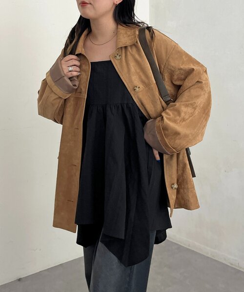 CPCM（シーピーシーエム）の「2WAYイレヘムキャミチュニック（シャツ/ブラウス・レディース・ホワイト/ホワイト系その他/ブラック/ブラック系その他・FREE）」の4枚目の写真