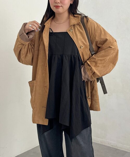 CPCM（シーピーシーエム）の「2WAYイレヘムキャミチュニック（シャツ/ブラウス・レディース・ホワイト/ホワイト系その他/ブラック/ブラック系その他・FREE）」の5枚目の写真