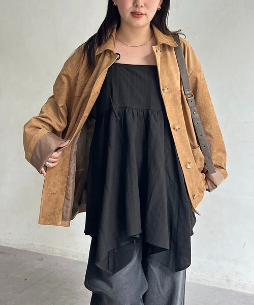 CPCM（シーピーシーエム）の「2WAYイレヘムキャミチュニック（シャツ/ブラウス・レディース・ホワイト/ホワイト系その他/ブラック/ブラック系その他・FREE）」の8枚目の写真