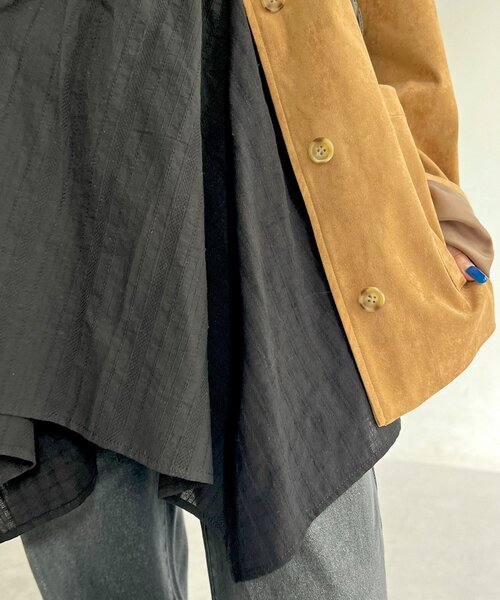 CPCM（シーピーシーエム）の「2WAYイレヘムキャミチュニック（シャツ/ブラウス・レディース・ホワイト/ホワイト系その他/ブラック/ブラック系その他・FREE）」の10枚目の写真