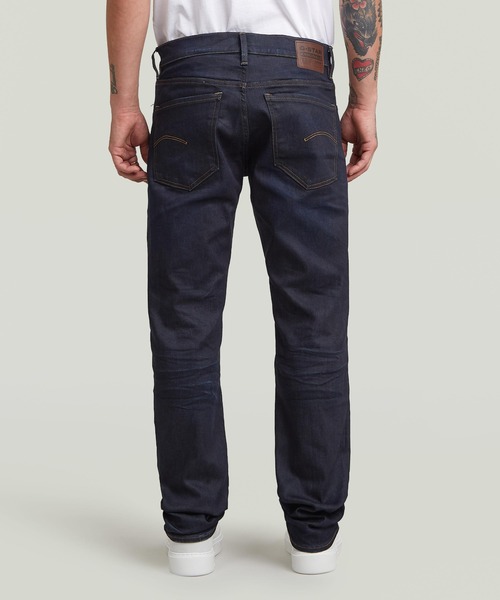 G-STAR(ジースター)の「MOSA STRAIGHT JEANS/ヴィンテージライクベーシックストレートデニムパンツ(デニムパンツ・メンズ・ダークインディゴブルー・29/30/30/30/30/32/31/30/31/32/32/30/32/32/33/30/33/32/34/32/34/30/29/32)」の2枚目の写真