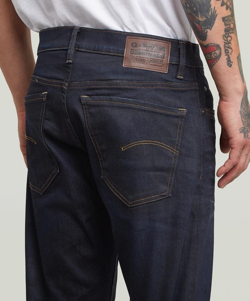 G-STAR(ジースター)の「MOSA STRAIGHT JEANS/ヴィンテージライクベーシックストレートデニムパンツ(デニムパンツ・メンズ・ダークインディゴブルー・29/30/30/30/30/32/31/30/31/32/32/30/32/32/33/30/33/32/34/32/34/30/29/32)」の5枚目の写真