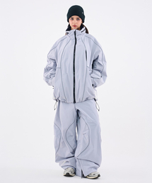 DOLL OUTERWEAR（ドラ アウターウェア）の「[DOLL x DUMDIDUM] 2526 ラリージャケット&パンツセット L.GRAY 男女共用（セットアップ）」