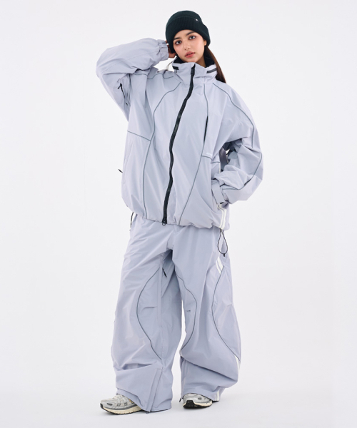 DOLL OUTERWEAR（ドラ アウターウェア）の「[DOLL x DUMDIDUM] 2526 ラリージャケット&パンツセット L.GRAY 男女共用（セットアップ・レディース・その他・SMALL/MEDIUM/LARGE/X-LARGE）」の7枚目の写真