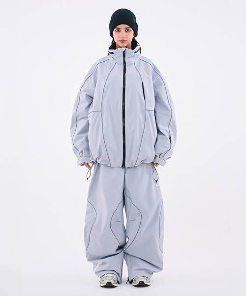 DOLL OUTERWEAR（ドラ アウターウェア）の「[DOLL x DUMDIDUM] 2526 ラリージャケット&パンツセット L.GRAY 男女共用（セットアップ・レディース・その他・SMALL/MEDIUM/LARGE/X-LARGE）」の8枚目の写真
