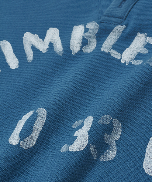 AMOU(アモウ)の「Wimbledon Henley neck blue(スウェット・メンズ・その他・1/2/3)」の7枚目の写真