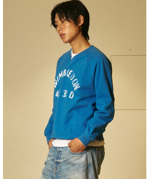 AMOU(アモウ)の「Wimbledon Henley neck blue(スウェット・メンズ・その他・1/2/3)」の11枚目の写真