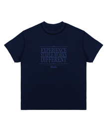 KINDS（カインズ）の「20 count premium single 3 line logo short sleeve t-shirt (Navy)（Tシャツ/カットソー）」