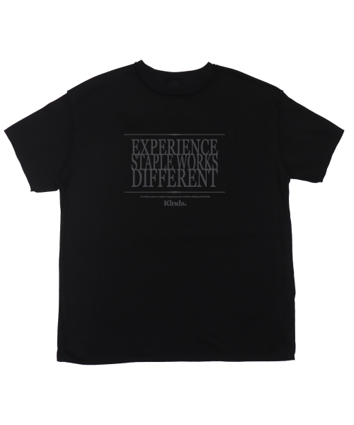KINDS（カインズ）の「20 count premium single 3 line logo short sleeve t-shirt (Navy)（Tシャツ/カットソー・レディース・その他・MEDIUM/LARGE）」の3枚目の写真
