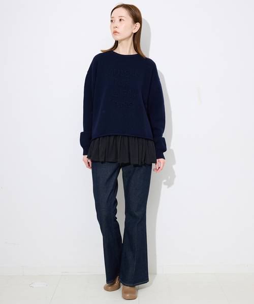 セール】レイヤードペプラムロンTEE（Tシャツ/カットソー）｜SLOBE