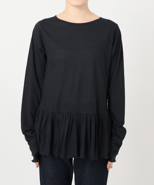 セール】レイヤードペプラムロンTEE（Tシャツ/カットソー）｜SLOBE