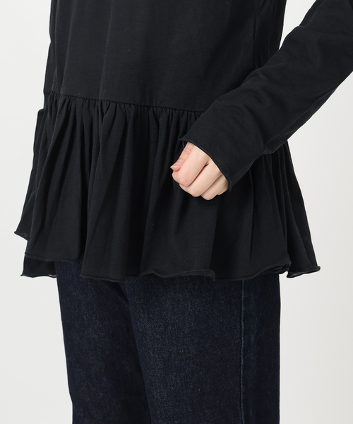 セール】レイヤードペプラムロンTEE（Tシャツ/カットソー）｜SLOBE