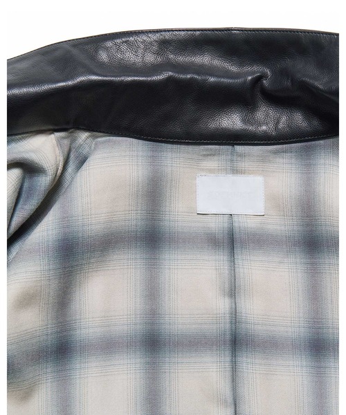 SOPHNET.（ソフネット）の「LEATHER TRUCKER JACKET（ブルゾン・メンズ・ブラック・2/3/4/1/5）」の6枚目の写真