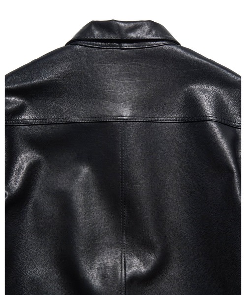 SOPHNET.（ソフネット）の「LEATHER TRUCKER JACKET（ブルゾン・メンズ・ブラック・2/3/4/1/5）」の7枚目の写真