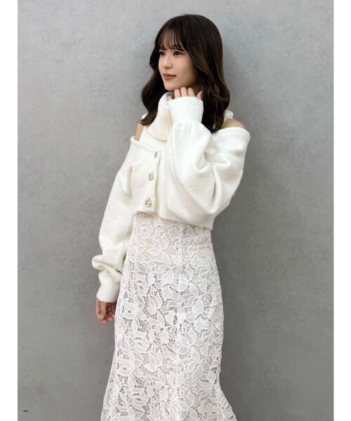 MERCURYDUO（マーキュリーデュオ）の「オフタートルアンサンブル（ニット/セーター・レディース・オフホワイト/ピンク/ライトブルー・FREE）」の15枚目の写真