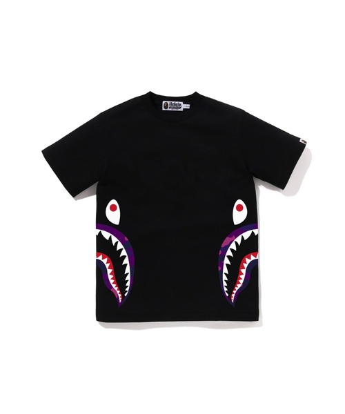A BATHING APE（アベイシングエイプ）の「COLOR CAMO SIDE SHARK TEE（Tシャツ/カットソー・キッズ・ブラック×パープル/ブラック×ブルー/ホワイト×レッド/ブラック×レッド/ホワイト×パープル/ホワイト×ネイビー・150/160）」の5枚目の写真