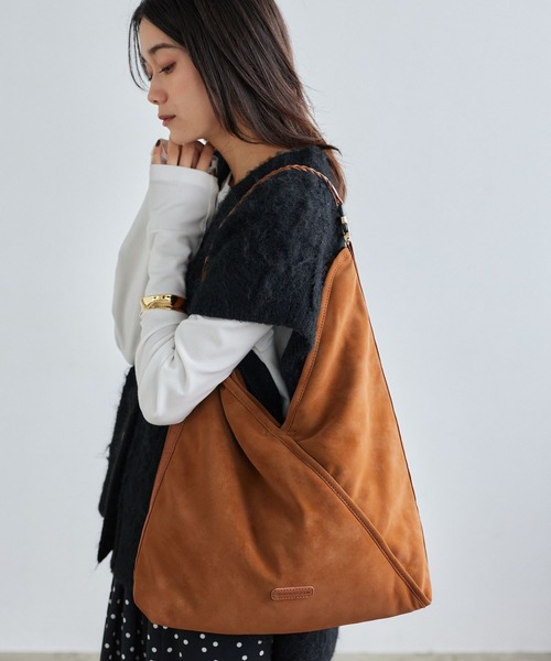 BARNYARDSTORM(バンヤードストーム)の「BARNYARDSTORM / 3WAYワンハンドルスエードトート(トートバッグ・レディース・ブラック/キャメル・FREE)」の3枚目の写真
