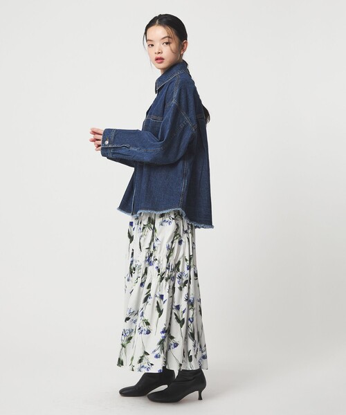 EMMEL REFINES（エメルリファインズ）の「＜EMMEL REFINES＞EM デニム シャツ ジャケット（デニムジャケット・レディース・ライトブルー/ネイビー・FREE）」の16枚目の写真