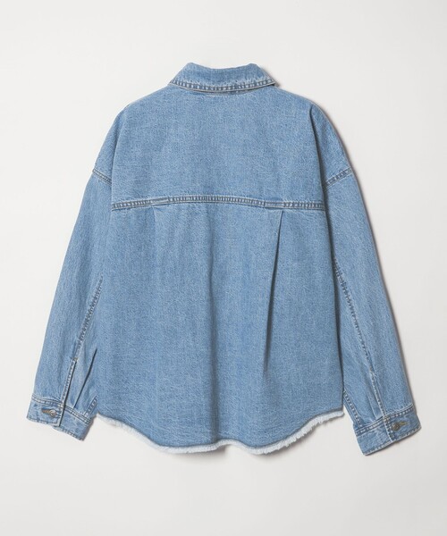 EMMEL REFINES（エメルリファインズ）の「＜EMMEL REFINES＞EM デニム シャツ ジャケット（デニムジャケット・レディース・ライトブルー/ネイビー・FREE）」の19枚目の写真
