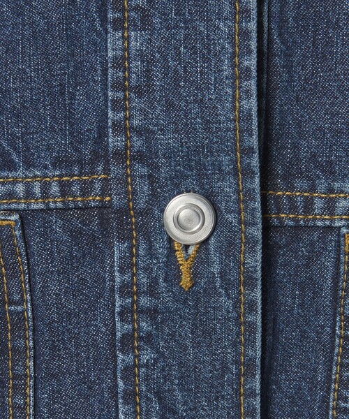 EMMEL REFINES（エメルリファインズ）の「＜EMMEL REFINES＞EM デニム シャツ ジャケット（デニムジャケット・レディース・ライトブルー/ネイビー・FREE）」の5枚目の写真