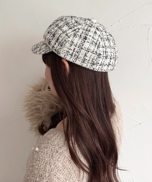 apres jour(アプレジュール)の「【apres jour×ARIAZ】ツイードキャスケット(キャスケット・レディース・ブラック/ホワイト・FREE)」の10枚目の写真