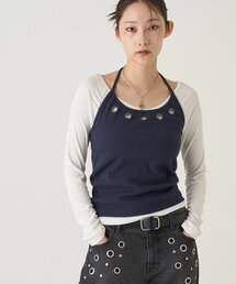WHO'S WHO gallery | アイレットホルターレイヤードトップス(Tシャツ/カットソー)
