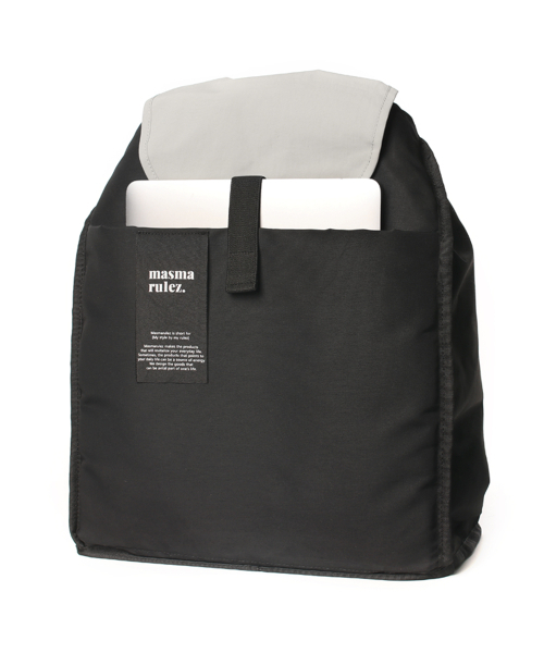MASMARULEZ（マスマルールズ）の「[INT] String flap backpack _ Gray（バックパック/リュック・レディース・その他・FREE）」の4枚目の写真
