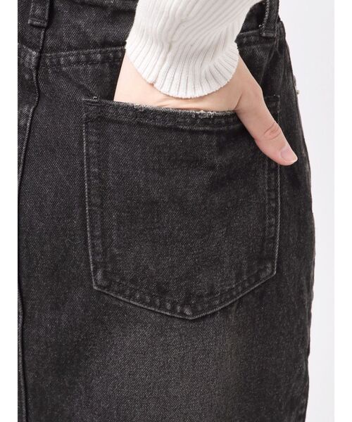 EVRIS(エヴリス)の「サイドビジューカットロングデニムスカート(デニムスカート・レディース・インディゴブルー/ブルー/ブラック・MEDIUM/SMALL)」の10枚目の写真