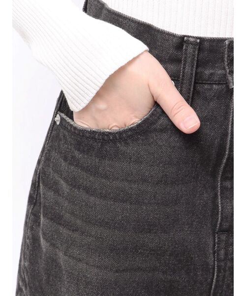 EVRIS(エヴリス)の「サイドビジューカットロングデニムスカート(デニムスカート・レディース・インディゴブルー/ブルー/ブラック・MEDIUM/SMALL)」の11枚目の写真