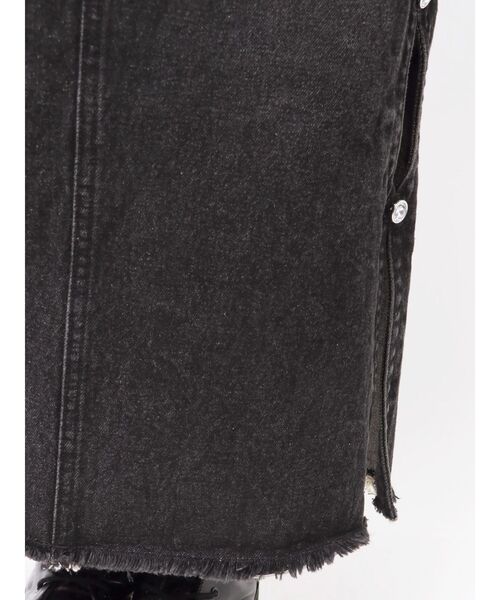 EVRIS(エヴリス)の「サイドビジューカットロングデニムスカート(デニムスカート・レディース・インディゴブルー/ブルー/ブラック・MEDIUM/SMALL)」の12枚目の写真