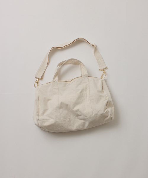 【FOLL / フォル】cotton canvas bouston bag