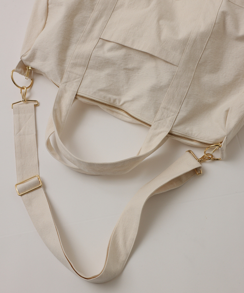 【FOLL / フォル】cotton canvas bouston bag