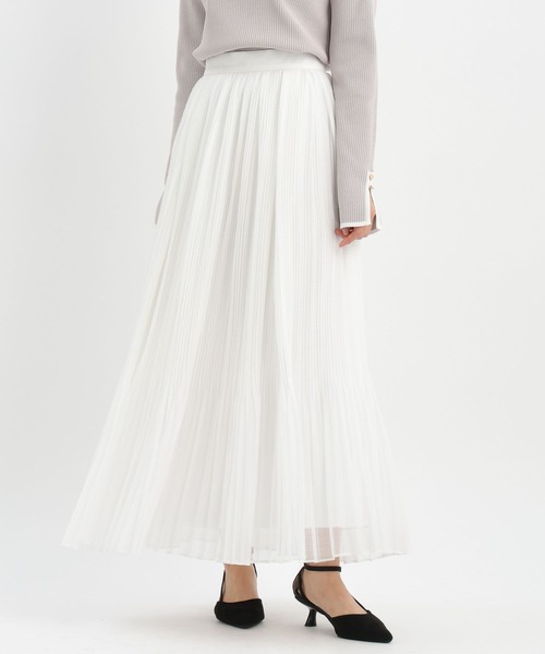 Andemiu（アンデミュウ）の「ケシプリーツフレアスカート640848（スカート・レディース・ブラック/アイボリー・FREE）」の12枚目の写真