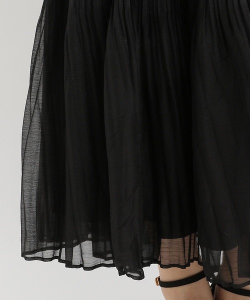 Andemiu（アンデミュウ）の「ケシプリーツフレアスカート640848（スカート・レディース・ブラック/アイボリー・FREE）」の20枚目の写真