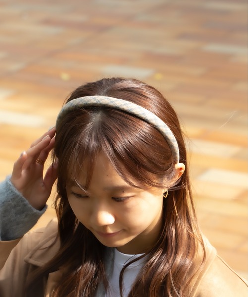 セール】レトロチェックカチューシャ（カチューシャ）｜LINFA