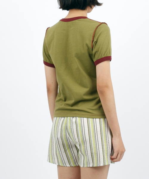 SUNNECT(ソネクト)の「Nirai Ringer Tee - Green(Tシャツ/カットソー・レディース・その他・OS)」の4枚目の写真