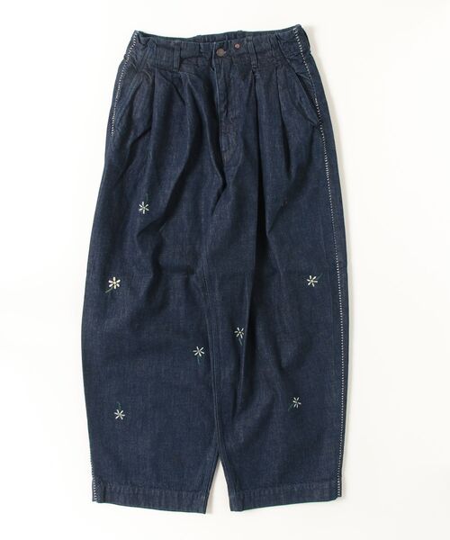my beautiful landlet(マイビューティフルランドレット)の「【my beautiful landlet】12.5oz DENIM TUCK WIDE PANTS - One Wash Print(デニムパンツ・メンズ・ブラック/ブルー・1/2/0)」の21枚目の写真