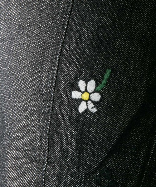 my beautiful landlet(マイビューティフルランドレット)の「【my beautiful landlet】12.5oz DENIM TUCK WIDE PANTS - One Wash Print(デニムパンツ・メンズ・ブラック/ブルー・1/2/0)」の10枚目の写真