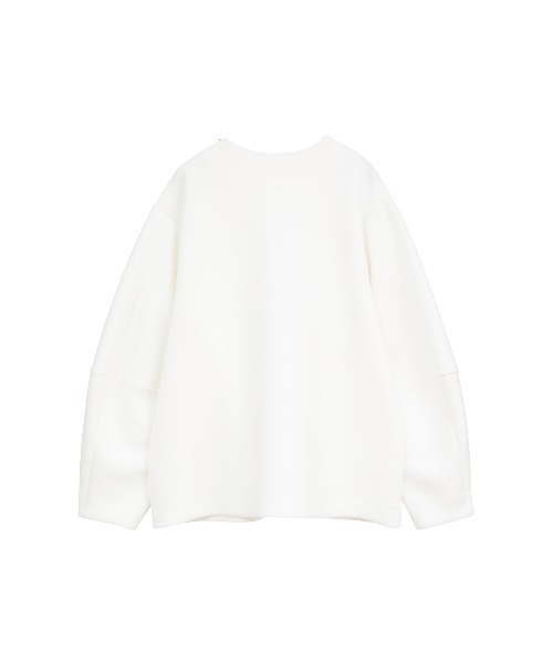 MANOF（マノフ）の「CURVED SLEEVES TOPS（Tシャツ/カットソー・レディース・ネイビー/ホワイト/グレー・F）」の19枚目の写真