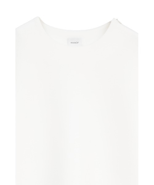 MANOF（マノフ）の「CURVED SLEEVES TOPS（Tシャツ/カットソー・レディース・ネイビー/ホワイト/グレー・F）」の20枚目の写真
