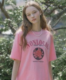 Vintage Rose T-shirt - Pink