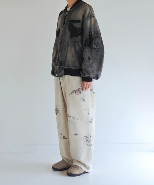 Anachronorm(アナクロノーム)の「【ANACHRONORM】HARD REMAKED DUAL DENIM MA-1(MA-1・メンズ・ブラック・2/3)」の6枚目の写真