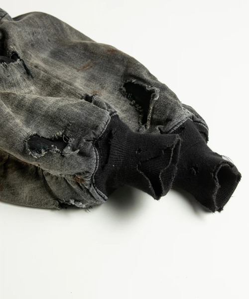 Anachronorm(アナクロノーム)の「【ANACHRONORM】HARD REMAKED DUAL DENIM MA-1(MA-1・メンズ・ブラック・2/3)」の14枚目の写真
