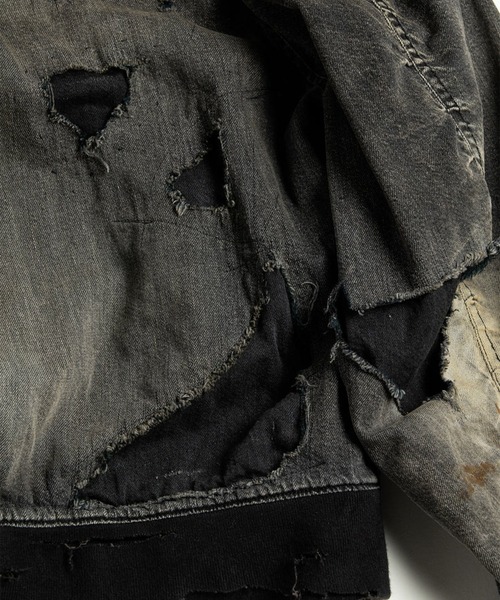 Anachronorm(アナクロノーム)の「【ANACHRONORM】HARD REMAKED DUAL DENIM MA-1(MA-1・メンズ・ブラック・2/3)」の16枚目の写真