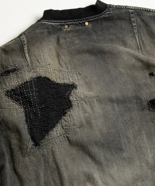 Anachronorm(アナクロノーム)の「【ANACHRONORM】HARD REMAKED DUAL DENIM MA-1(MA-1・メンズ・ブラック・2/3)」の17枚目の写真